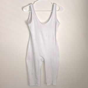 White Sleeveless Romper